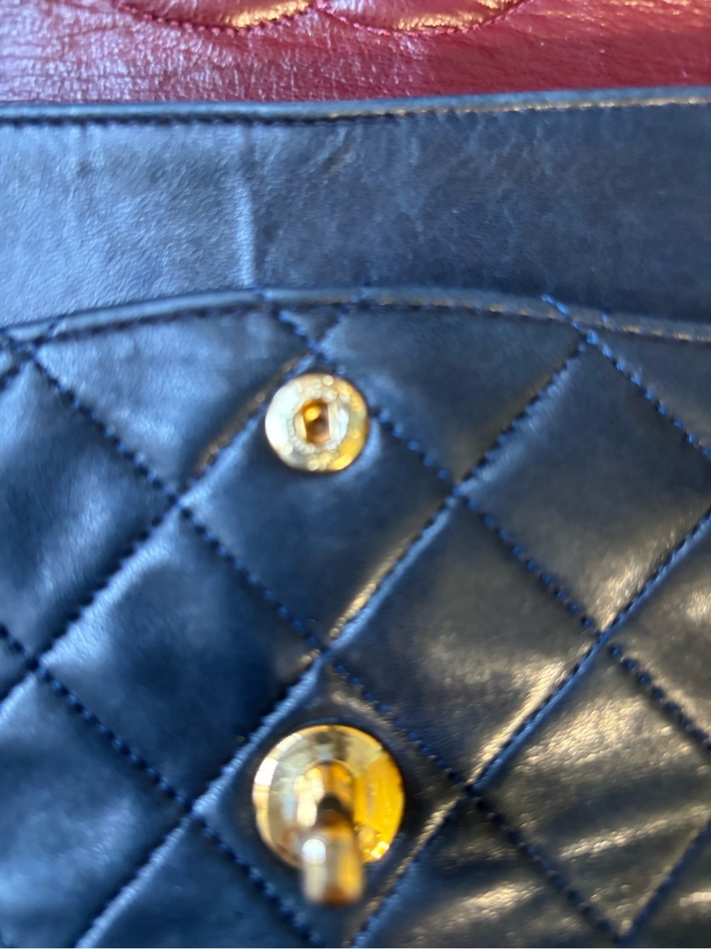 CHANEL Double Flap Black Quilted Shoulder Bag with Gold Chain & CC Lock - Picture 11 of 16